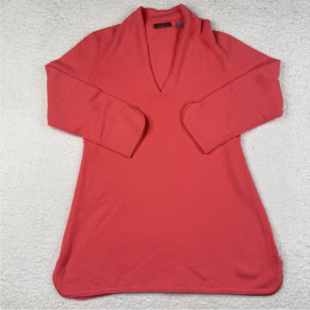 Cullen‎ Women’s Cashmere Sweater V Neck Pink Size Medium Quiet Luxary Classic
